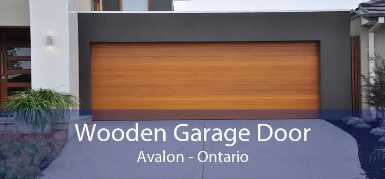 Wooden Garage Door Avalon - Ontario